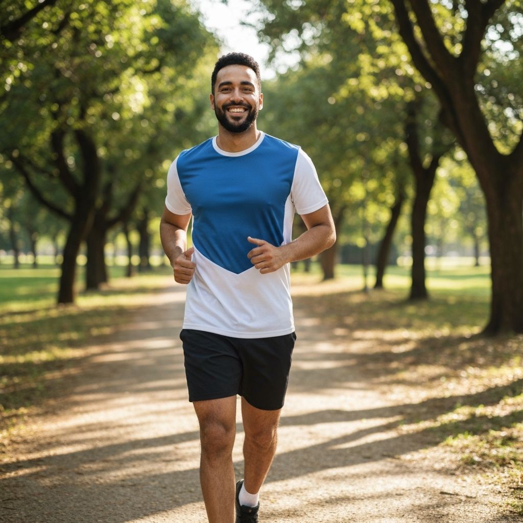 Homme en activité saine